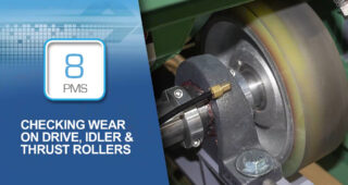 Checking Wear on Drive, Idler & Thrust Rollers on Whisper Dryer