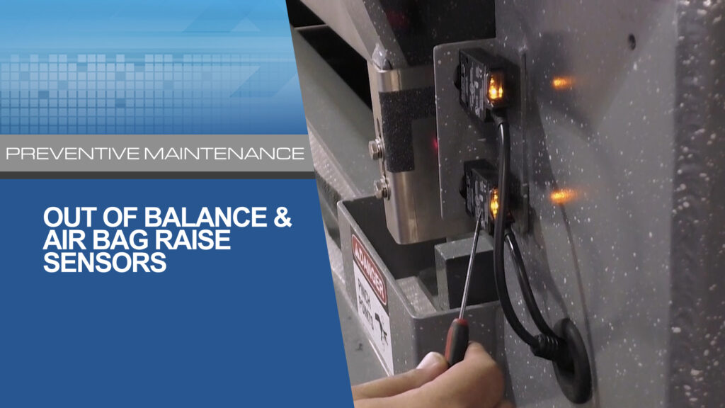 Sideloader Washer Extractor Out of Balance & Air Bag Raise Sensors