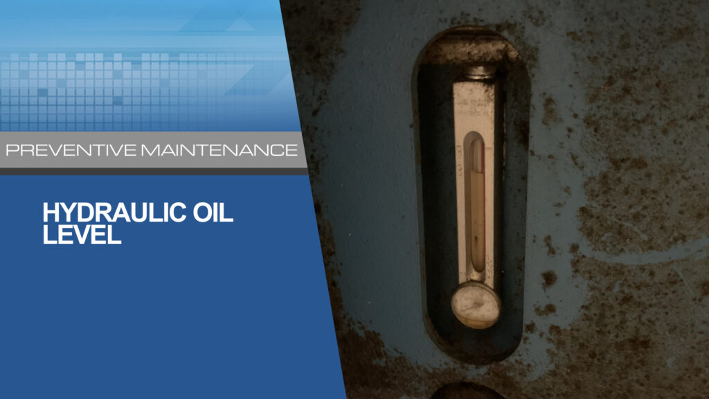 Sideloader Washer Extractor Hydraulic Oil Level