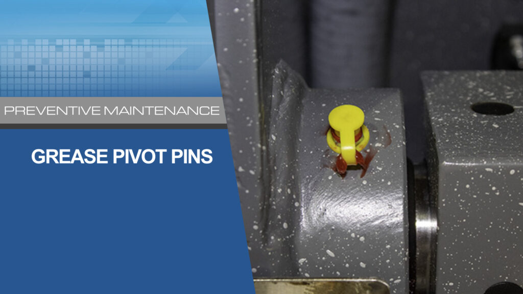 Sideloader Washer Extractor Grease Pivot Pins
