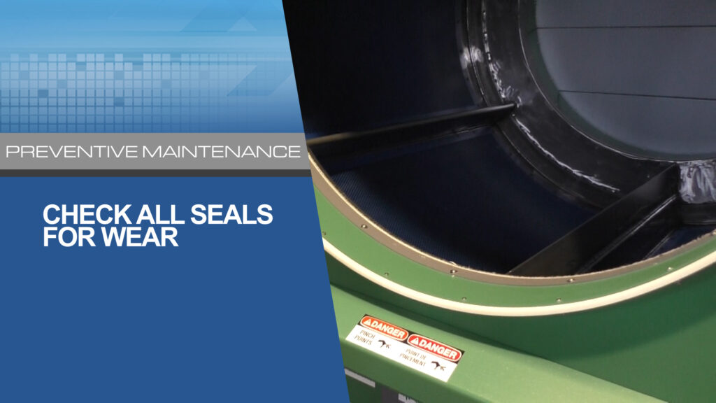 Check All Seals for Wear on Whisper Dryer