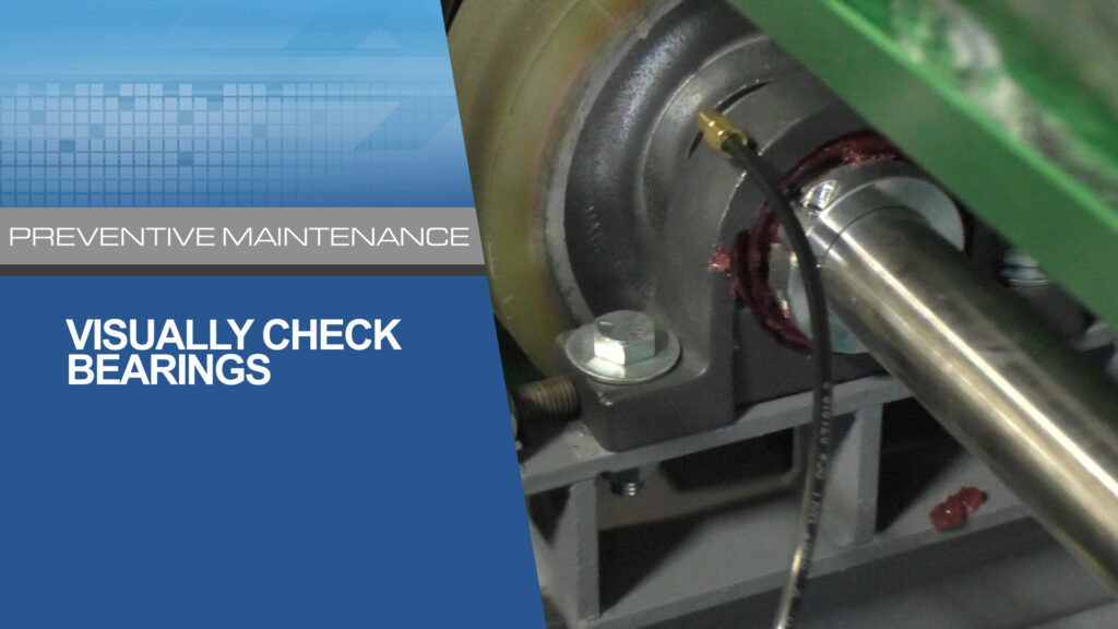 Visually Check Bearings on Whisper Dryer