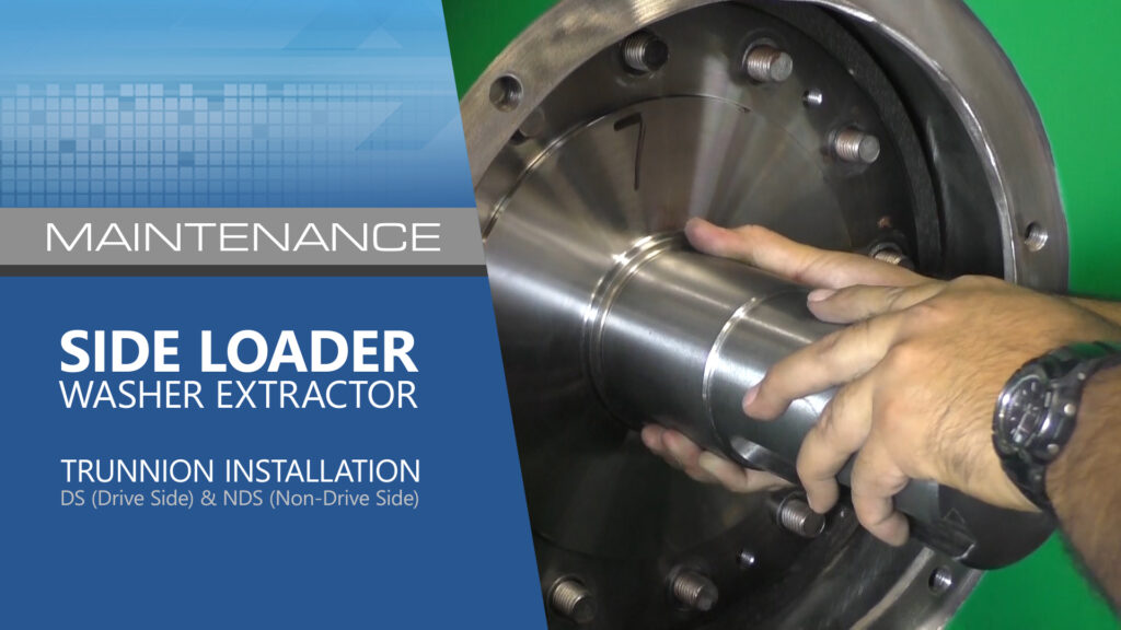 Sideloader Washer Extractor Trunnion Installation