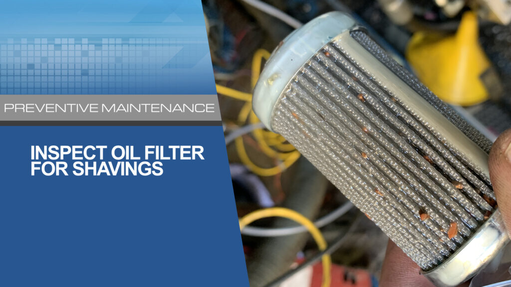 Sideloader Washer Extractor Inspect Oil Filter for Shavings