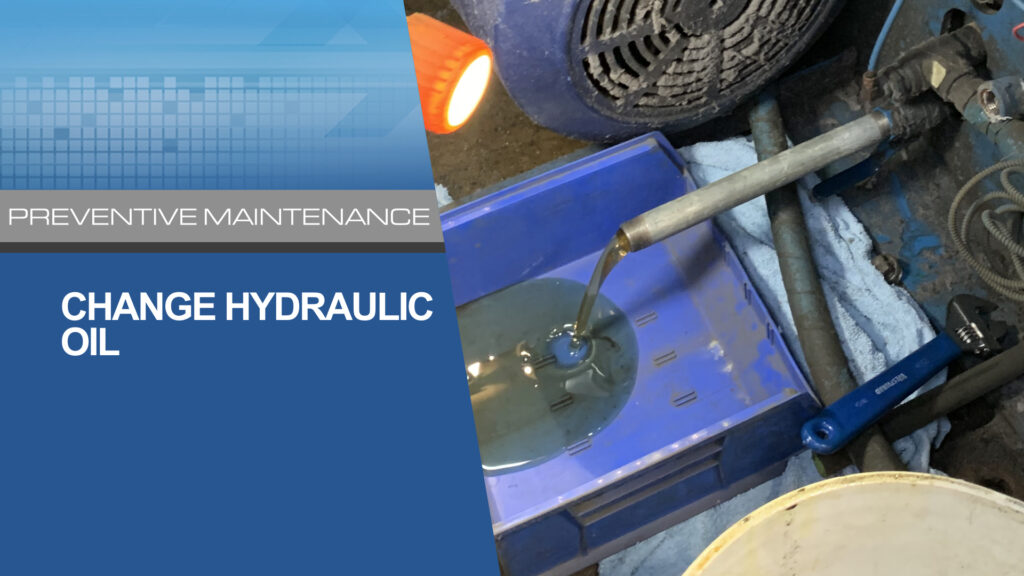 Sideloader Washer Extractor Change Hydraulic Oil
